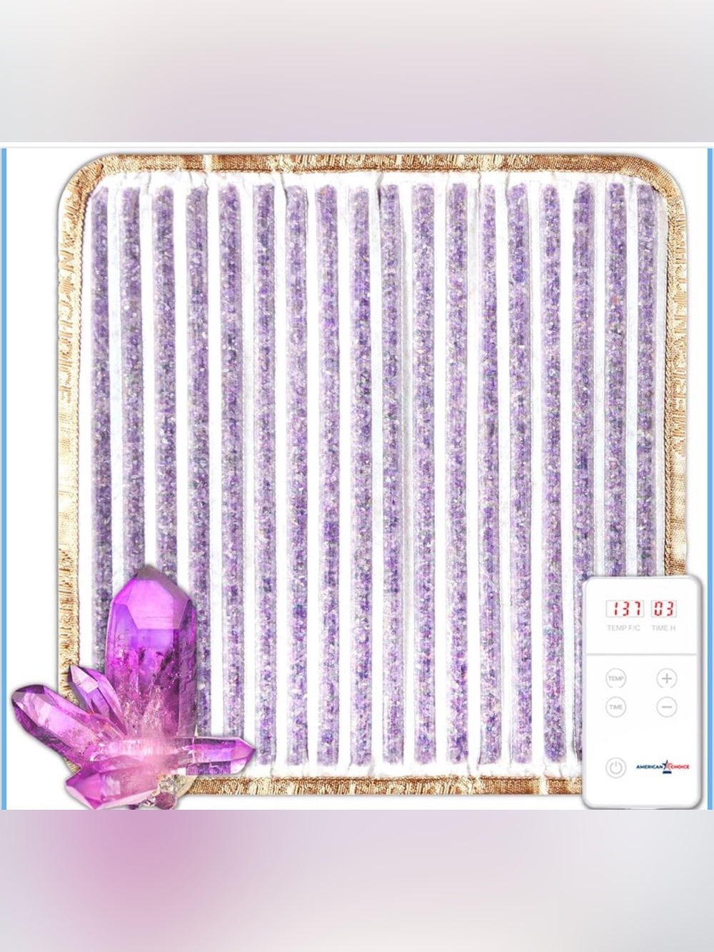 HealthyLine Amethyst Far Infrared Heating Pad 18” x 18”